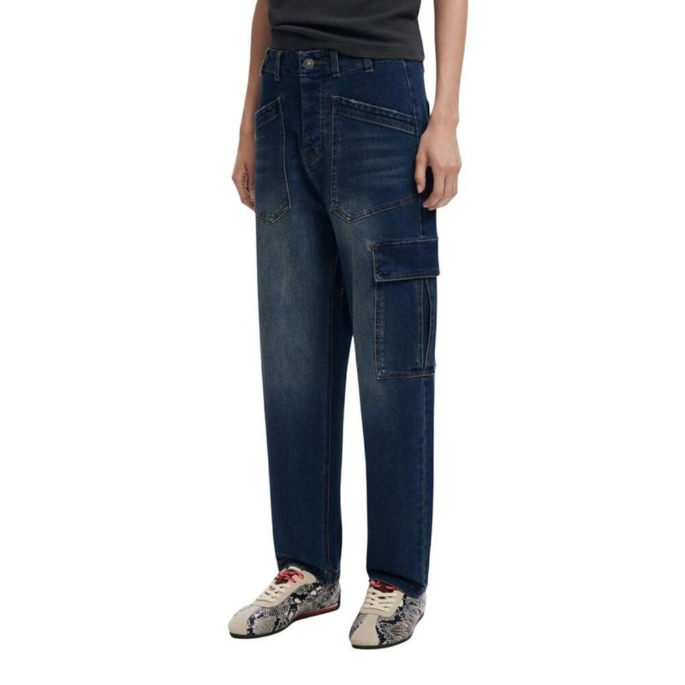 Desigual Blue Cotton Boyfriend Women's Jeans